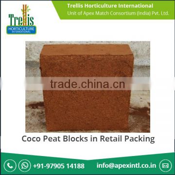 Optimum Performance Coco Peat Blocks in Retail Packing Prices