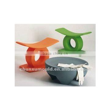 Plastic Garden Chair rotational molds, PE Outdoor furniture making , roto molded