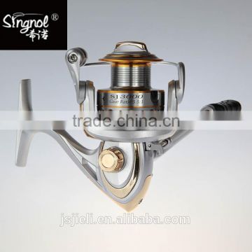 SJ3000 Left Right Interchangeable aluminum handle Ice Fishing Spinning Reel 7+1BB