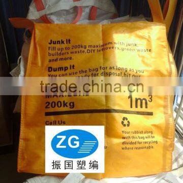 Europe Food grade 1 ton jumbo bag/bulk bag/container bag