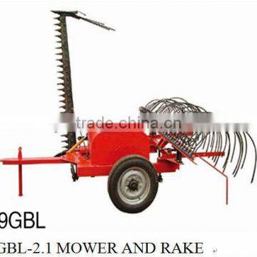 Hot sale mower & rake with high working efficiency