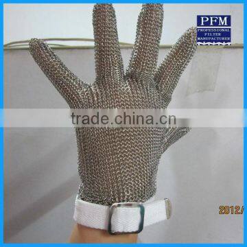 stainless steel chain mail mesh gloves for butcher