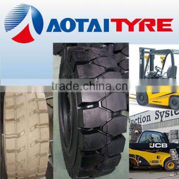 chinese high quality resilient polyurethane bobcat linde forklift solid tyre 16x6-8