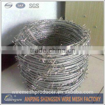 14 gauge galvanized barbed wire plastic barbed wire for fencing Factory