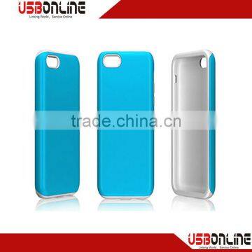 Seal combination sets PC + silicone blue and white case for iphone5c