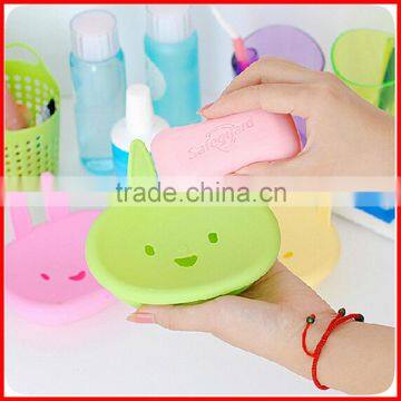 Cute Cartoon Rabbit Plastic Soap Dishes Bathroom Soap Holder Storage Display Bathroom Sets Eco-Friendly photo-5