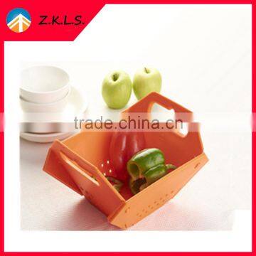 2 In 1 Kitchen Plastic Cutting Board And Fruit Vegetable Basket photo-2
