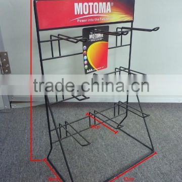 Metal Wire Counter Top Battery Display Stand