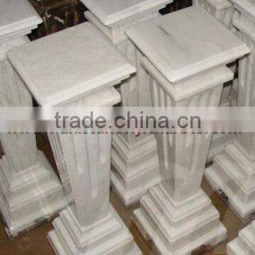 BEAUTIFUL ZIARAT WHITE MARBLE PEDESTALS