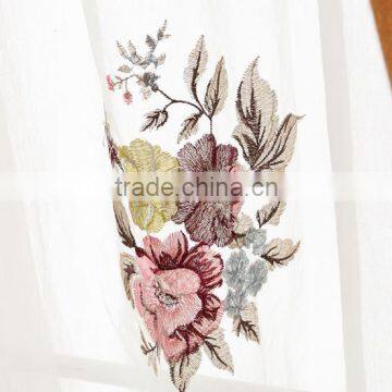 Pastoral Floral Designed Living Room Bay Window Curtain, Romantic Wedding Bedroom Window photo-5