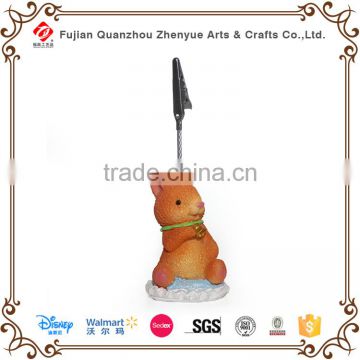 Polyresin animal shape memo clip products