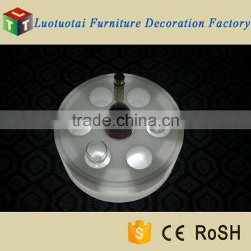 L43*W43*H18cm Swimming Pool Floating Illuminated LED Wine Tray/ice Bucket LED photo-4