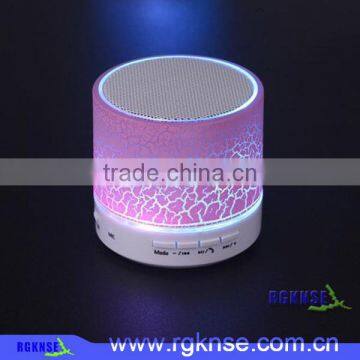 RGKNSE High Quality LED Speaker 300mAh Wireless Bluetooth Speaker with LED Light Brass mini Speaker