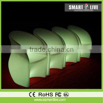 Chair led factory plastic cube seating illuminated led cube chair