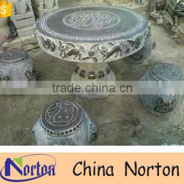 Outdoor marble table and chair stone garden furniture NTS-B282A