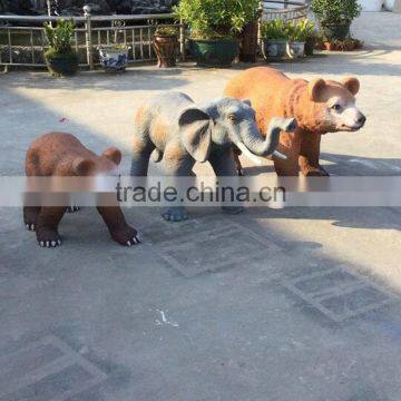 Fiberglass life-size animal sculpture