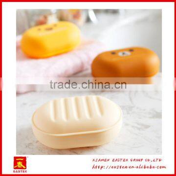 New Style Cut Cartoon Custom Easy Carry Travel Square Plastic Soap Box/Soap Stand photo-2