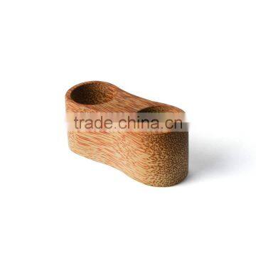 Salt and Peper Holder Set With Mini Spoon/condiment Set, Made of Vietnam Coconut Wood photo-3