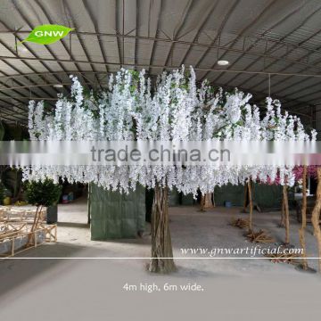 GNW 13ft white large artificial decorative tree with wisteria flower for wedding event decoration