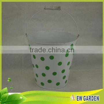 OEM Cheap Useful Barrel Shape Decorative Metal Hanging Basket Planters photo-6