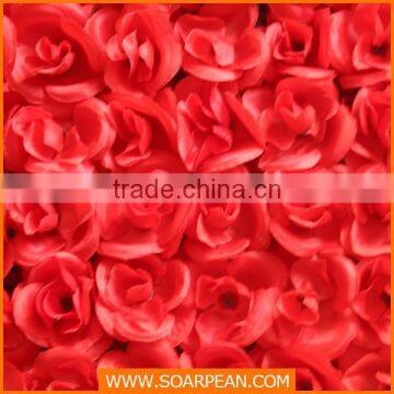 Beautiful Artificial Red Rose Wedding Flower Wall