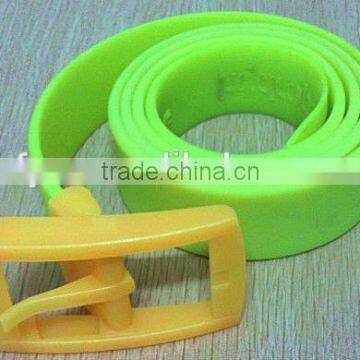 good price eco-friendly 1.5 meters color silicone belts for man