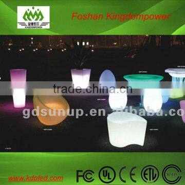 Colorful lovely outdoor LED comma night seat PE material