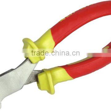 European type double color PVC handle end-cutting pliers