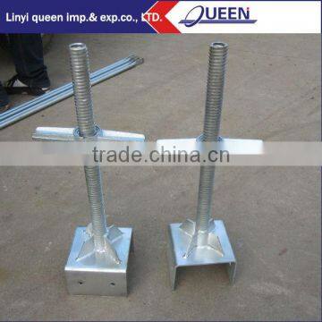 Adjustable Scaffolding Screw Jack Base with Nut for Construction