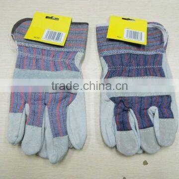 10.5" Cow Split Leather Full Palm Working Glove(BC/C Grade)