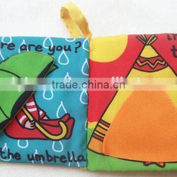Hot Intelligence Development Cloth Cognize Hide and Seek Book Educational Toys For Kids Babys photo-2