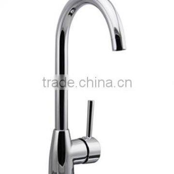 Single Handle Electroplating Kitchen Sink Faucet photo-2