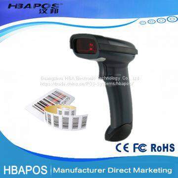 HBA-1698 USB portable barcode scanner 1D bar code reader Laser barcode scanner