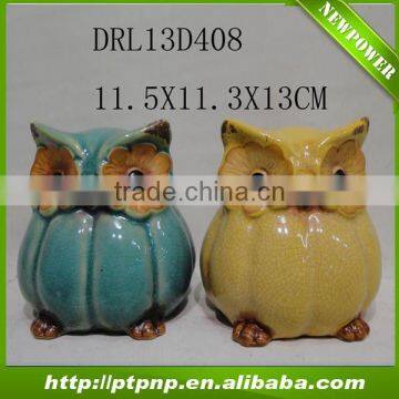 new design ceramic owl plant pots for home and garden decoration