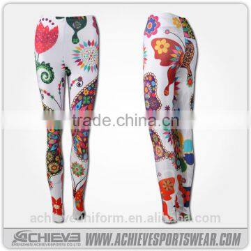 wholesale fitness pants, spandex and cotton fabric leggings 2016