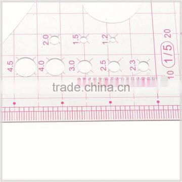 Kearing Brand Plastic 1/5 Scale Sandwich Line Printing Flexible Ruler #8515 photo-3