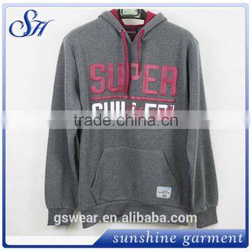 2016 Hot Selling Cheap Men's Pull Over Knitting Hoodie Set photo-3