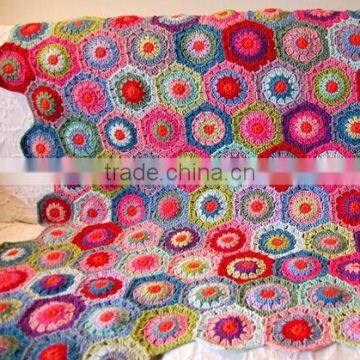 2017 High Quality Soft Hand Crochet Blanket photo-3