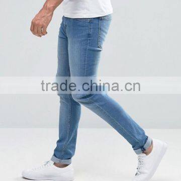 Men's Stretch Pencil Pants Casual Slim Skinny Jeans Trouser photo-4