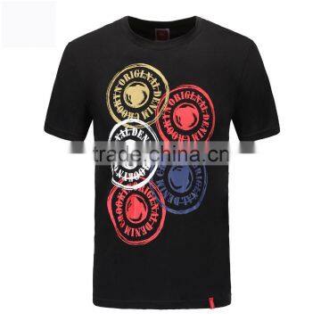 Fashion O Neck Short Sleeves Custom men T Shirt Printing