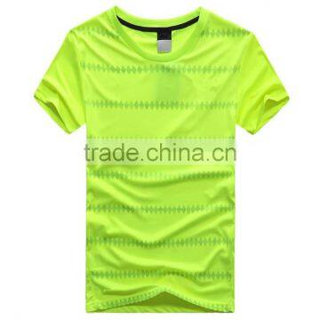 Summer Design Mens Custom Color Short Sleeve Basic T-shirt Polyester Wholesale