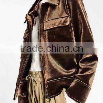 Runwaylover EY1028C Hot Sale 2016 Women Fashion Pure Color Jacket Coats photo-2