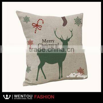 Hot Sale Personality Burlap Christmas Pillow photo-2