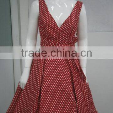 Walson Rockabilly Tea Shirt Dress Polka Dot 50s Retro Plus photo-3