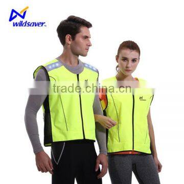 Flash blink LED light up warning safe reflective cyclist vest