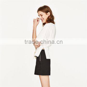 Summer Hot Sale Simple Design High Waisted Shorts With Side Pockets photo-6
