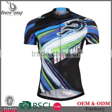 BEROY hot sale polyester cycling garments, quick drying road bike jersey