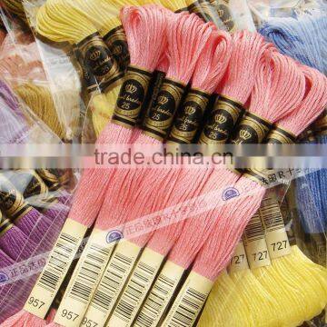 100% Egyptian Long Fibre Cotton 12 Pieces 8 m Cotton Floss Cross Stitch Thread photo-2