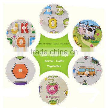 2017 Toys Puzzle Wooden Toy Letters Puzzle Wooden Alphabet Learning Toy photo-3