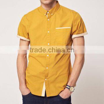 custom solid color slim fit dress man shirt 100% cotton 40*40 133*72